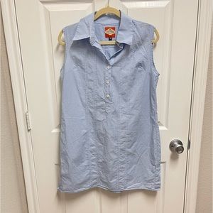 San Cristobal Plaid Guayabera Dress